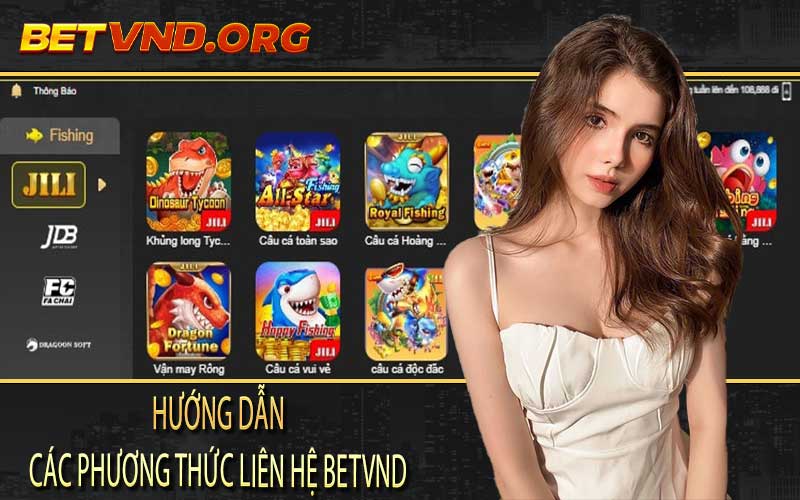 Hướng dẫn các phương thức liên hệ BETVND